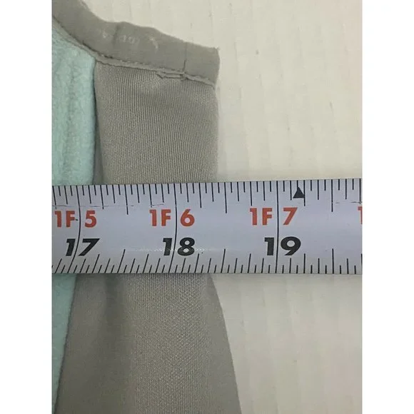 Eddie Bauer 365 Polartec windcutter fleece Vest womens sz L Blue Green Gray - Picture 9 of 12